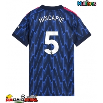 Camisa de Futebol Arsenal Piero Hincapie #5 Equipamento Secundário Mulheres 2025-26 Manga Curta